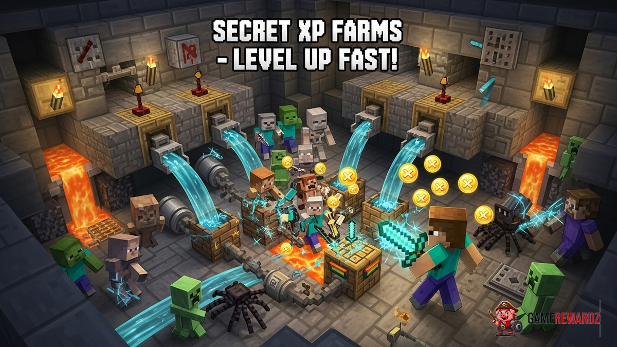 Minecraft: Secret XP Farms - Level Up Fast!